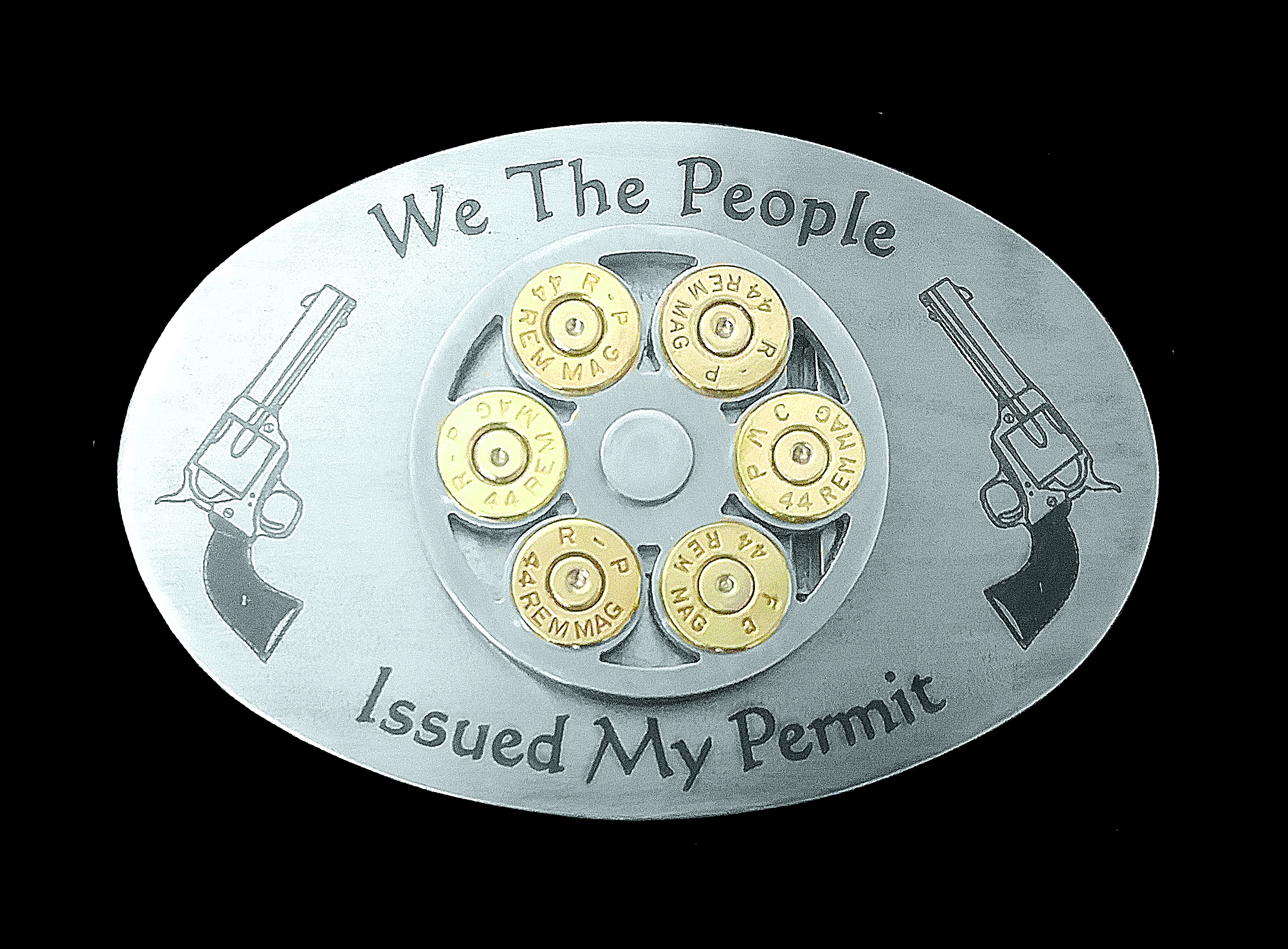 Twin Colts with We the People Belt Buckle