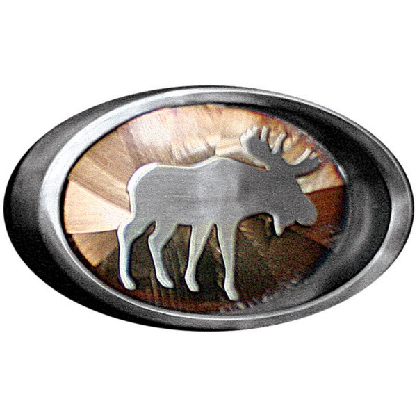 Moose Pipe Ring Belt Buckle|203