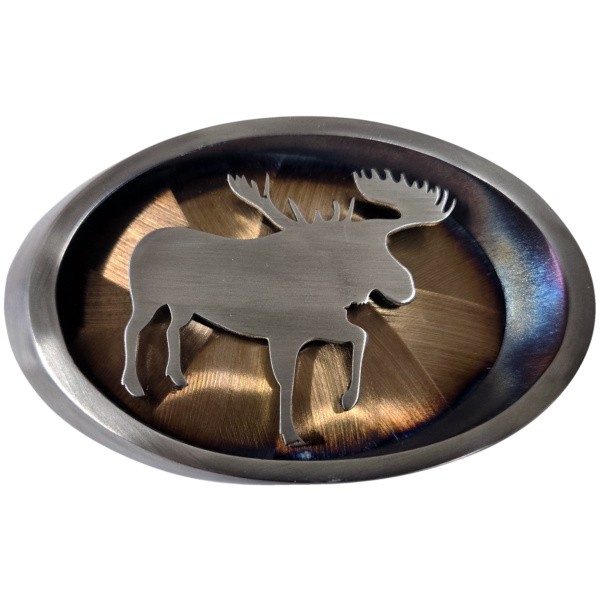 New Model Moose Pipe Ring Belt Buckle|203-NM