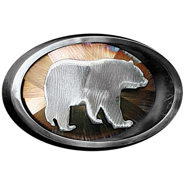 Black Bear Pipe Ring Belt Buckle|243