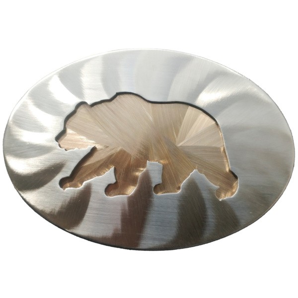 Grizzly Bear Laser Cutout Belt Buckle|260-LO|261-MOA