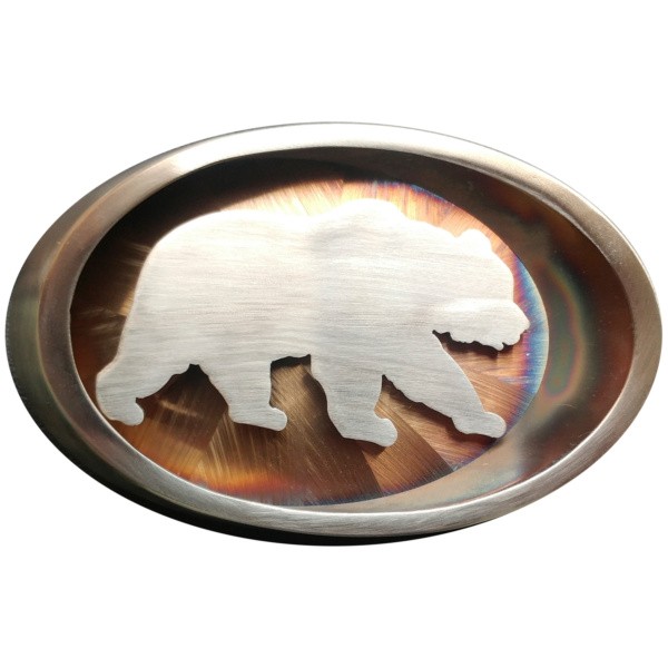Grizzly Pipe Ring Belt Buckle|263