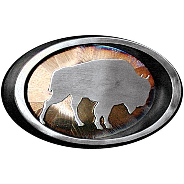 Bison Pipe Ring Belt Buckle|273