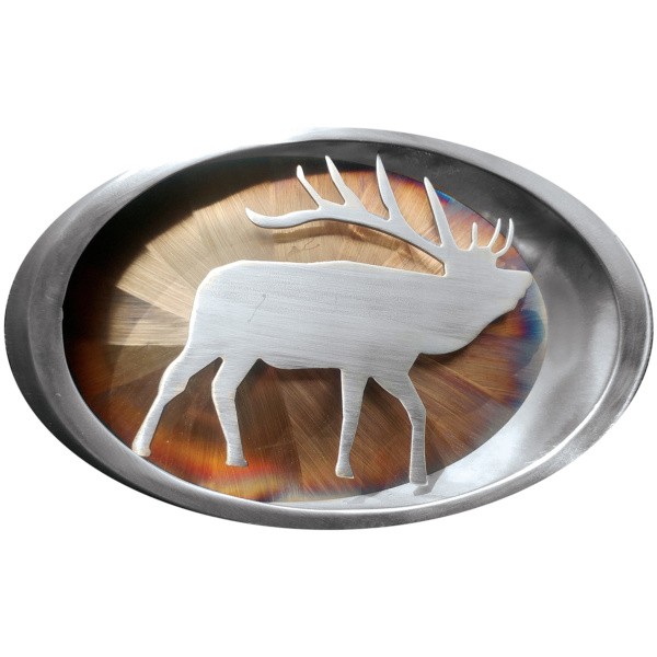 Elk Pipe Ring Belt Buckle|303