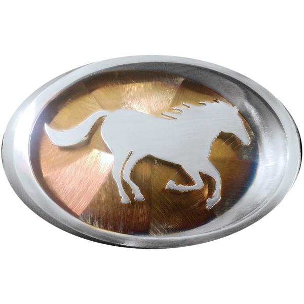 Running Horse 2" Pipe Ring Belt Buckle|603-1