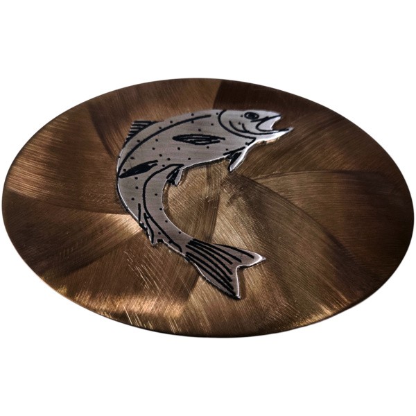 Jumping Trout Single Ply Belt Buckle|700-B LO|701-B MOA