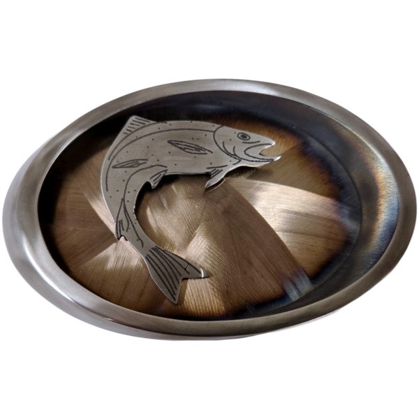 Jumping Trout 2" Pipe Ring Belt Buckle|703
