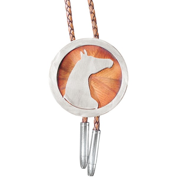 Horse Head Cutout 2.25" Bolo Tie/BT-600